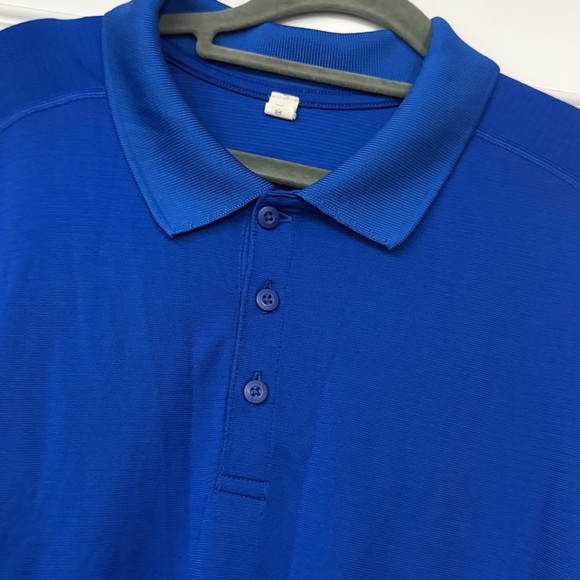 Lululemon Metal Vent Tech Polo Mens XXL Royal Blue - Picture 3 of 8
